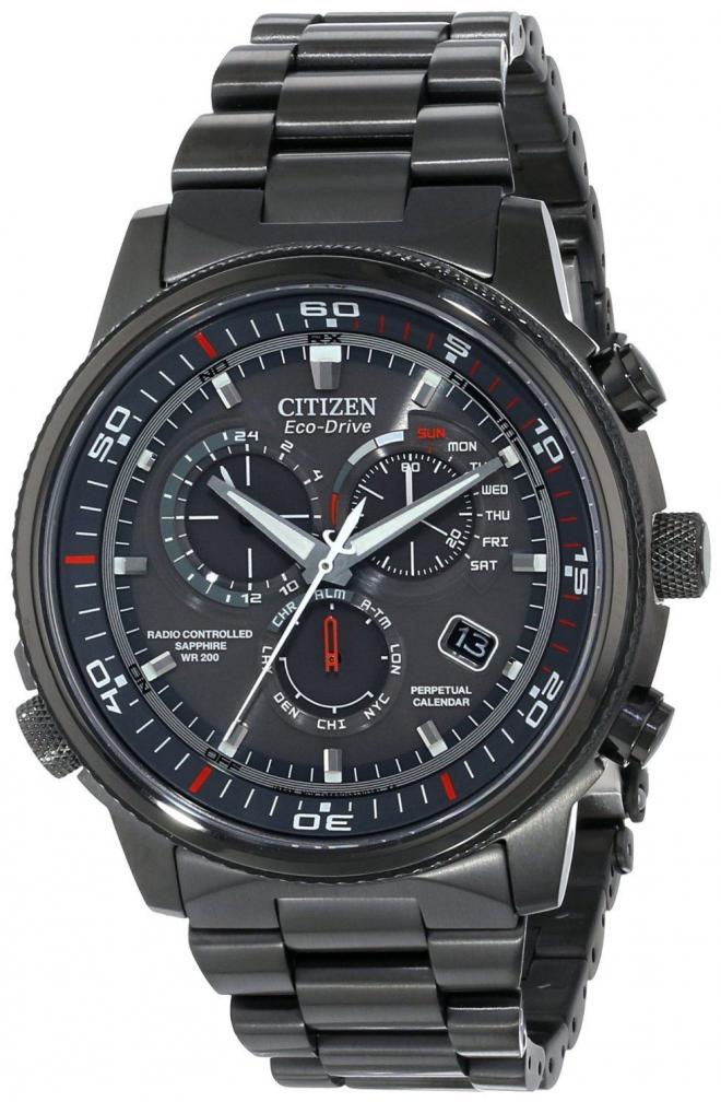 CITIZEN 西铁城 Nighthawk 夜鹰系列 AT4117-56H 男士光动能腕表