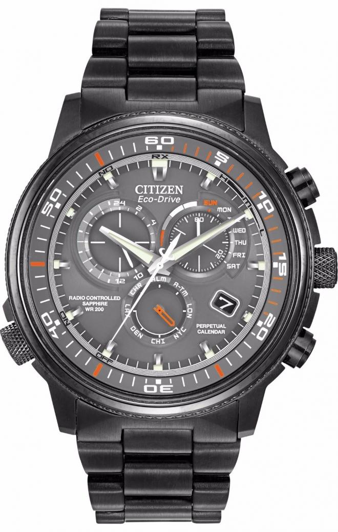 CITIZEN 西铁城 Nighthawk 夜鹰系列 AT4117-56H 男士光动能腕表