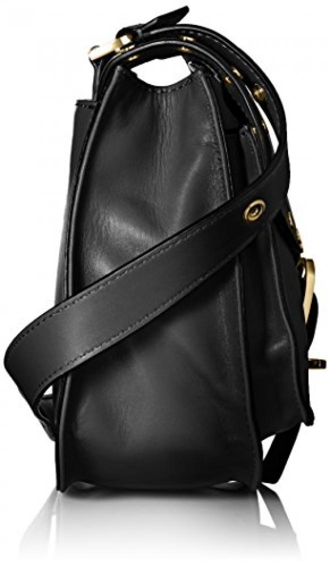 REBECCA MINKOFF BIKER SADDLE 女士真皮铆钉马鞍包