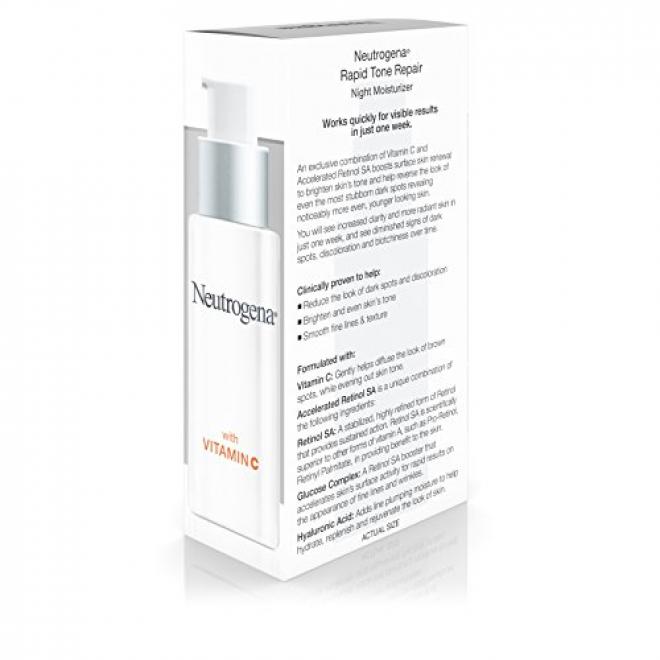 Neutrogena 露得清 rapid tone repair速效美白均匀肤色A醇+VC保湿晚霜