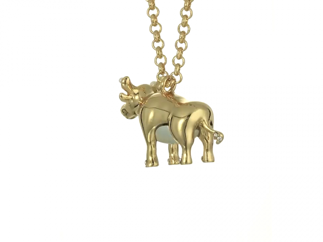 kate spade NEW YORK Spirit Animals 牛造型项链