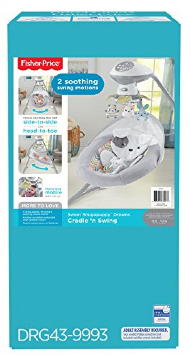 Fisher-Price 费雪 可爱小狗婴儿摇床