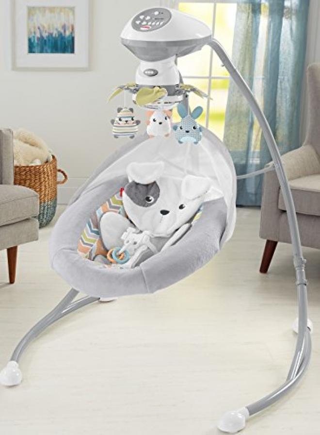 Fisher-Price 费雪 可爱小狗婴儿摇床