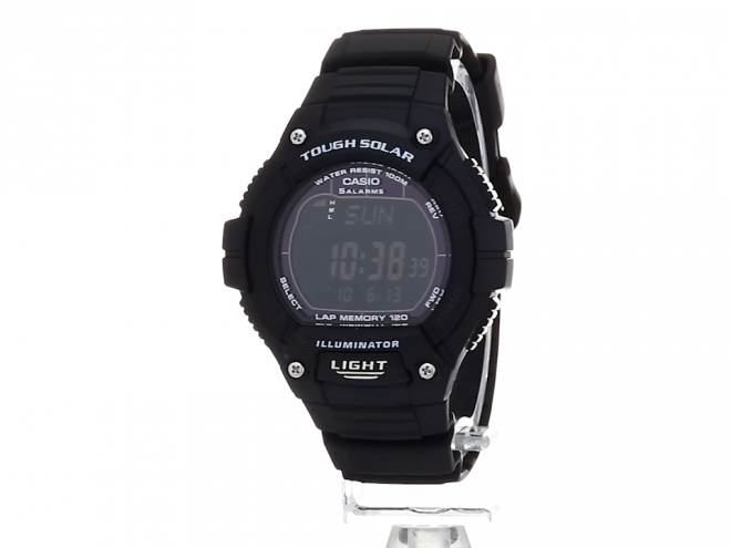 CASIO 卡西欧 W-S220-1BVCF 男士太阳能运动腕表