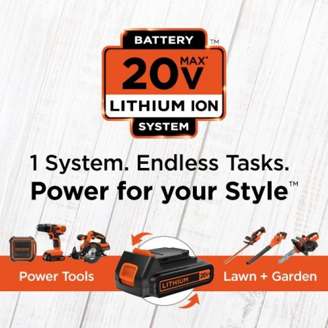 Black Decker 百得 LD120VA 20V无线电钻套装