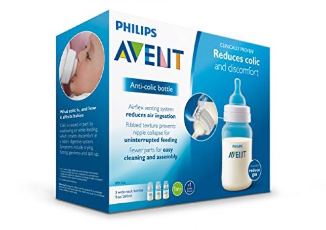 AVENT 新安怡 高级经典系列宽口PP奶瓶 SCF563/17 260ml*3只