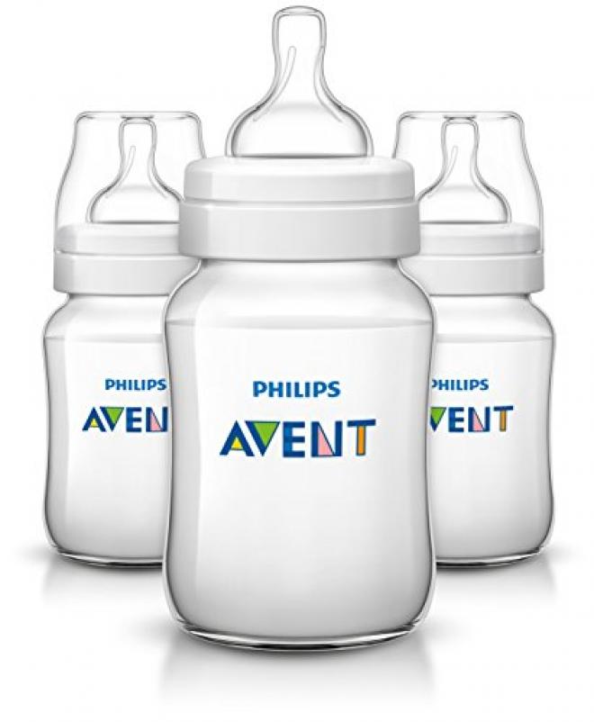 AVENT 新安怡 高级经典系列宽口PP奶瓶 SCF563/17 260ml*3只