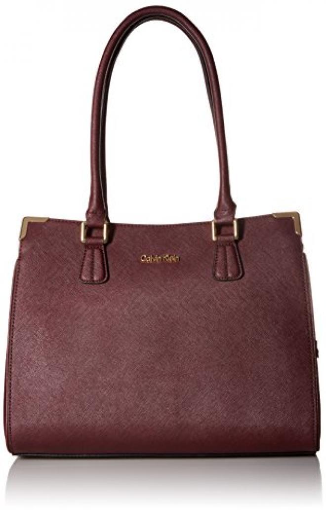 Calvin Klein Saffiano Colorblock 女士手提包