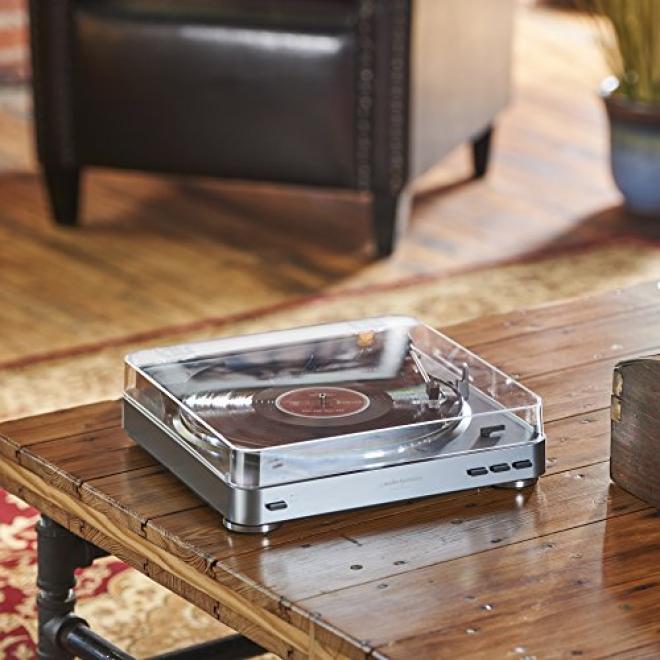 audio-technica 铁三角 AT-LP60 黑胶唱机 银色