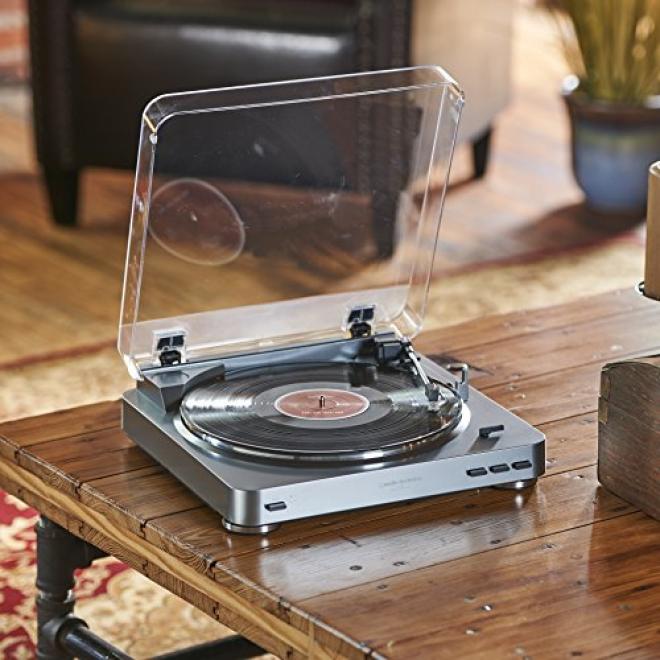 audio-technica 铁三角 AT-LP60 黑胶唱机 银色