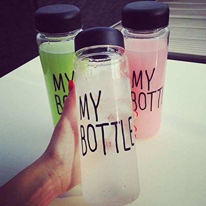 Portable My Bottle Sport Plastic Fruit Juice Water Cup