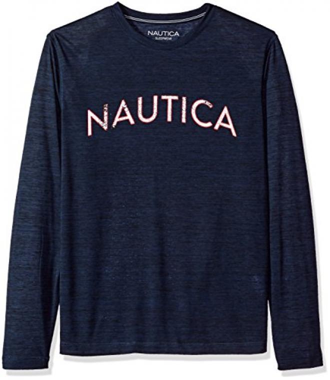 NAUTICA 诺帝卡 男士长袖圆领T恤