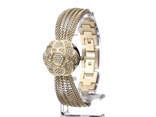 ANNE KLEIN AK/1046CHCV Swarovski 水晶女士腕表