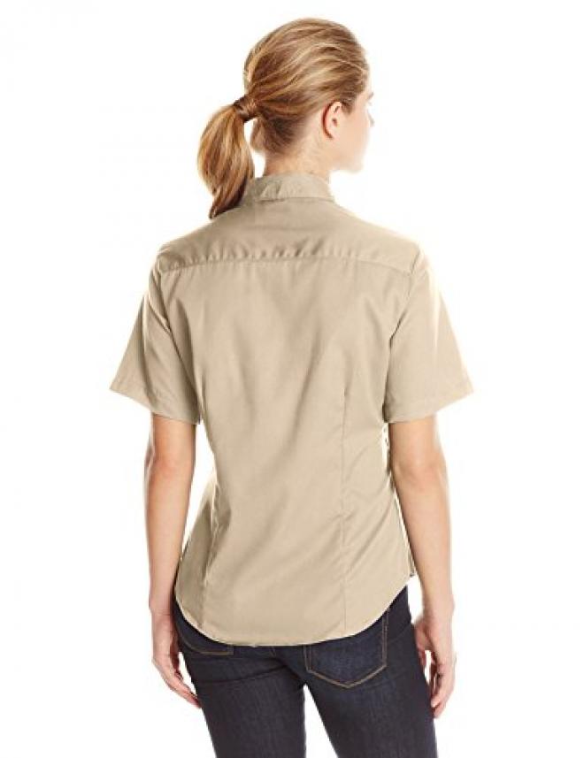 LEE Women's Meridian Performance Twill Short-Sleeve Shirt