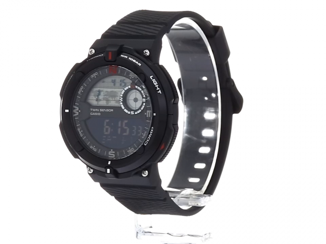 CASIO 卡西欧 Twin Sensor SGW-600H-1BCF 男士运动腕表