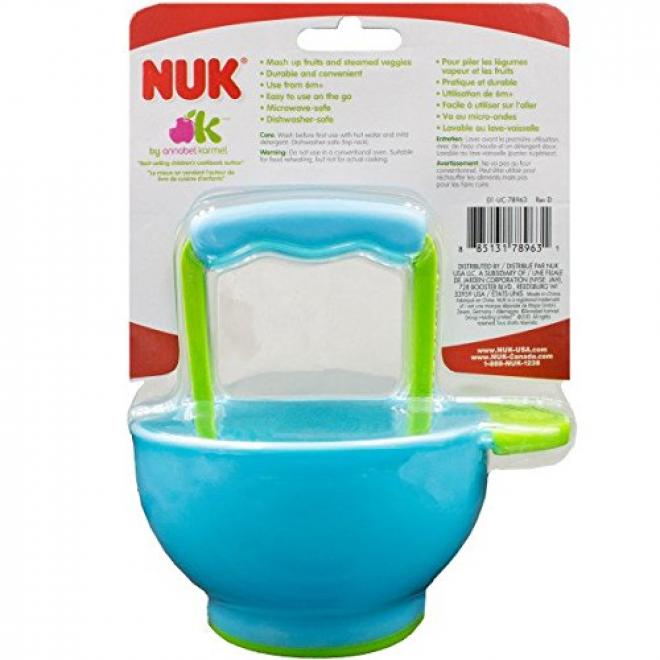 NUK Mash and Serve Bowl for Making Homemade Baby Food婴儿食物自制碗