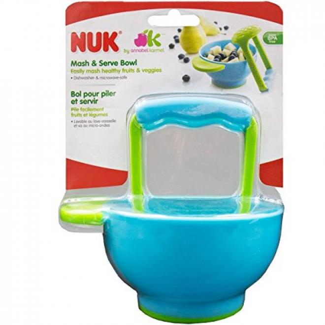 NUK Mash and Serve Bowl for Making Homemade Baby Food婴儿食物自制碗