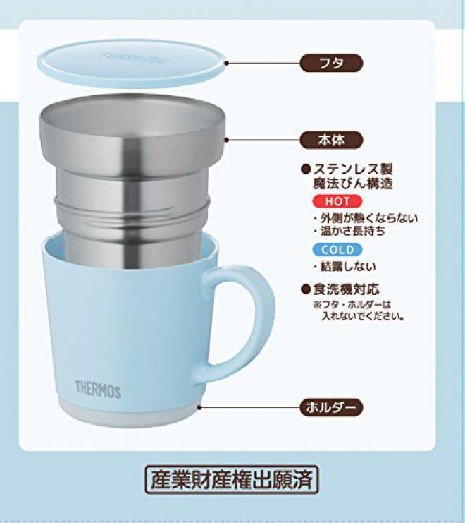 THERMOS 膳魔师 JDC-351LB 保温马克杯 350ml