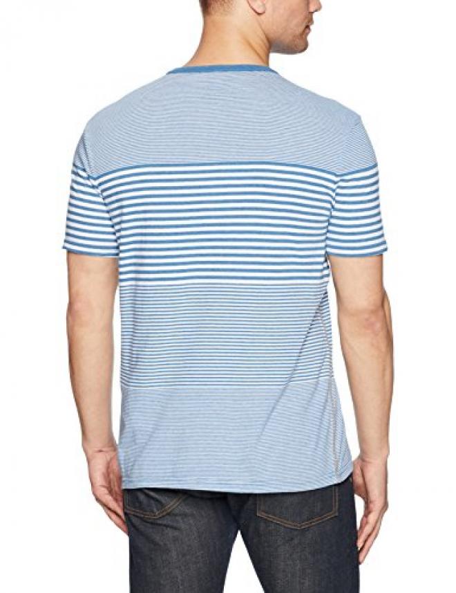 CALVIN KLEIN 卡尔文克莱 41I7390 男士条纹亨利衫