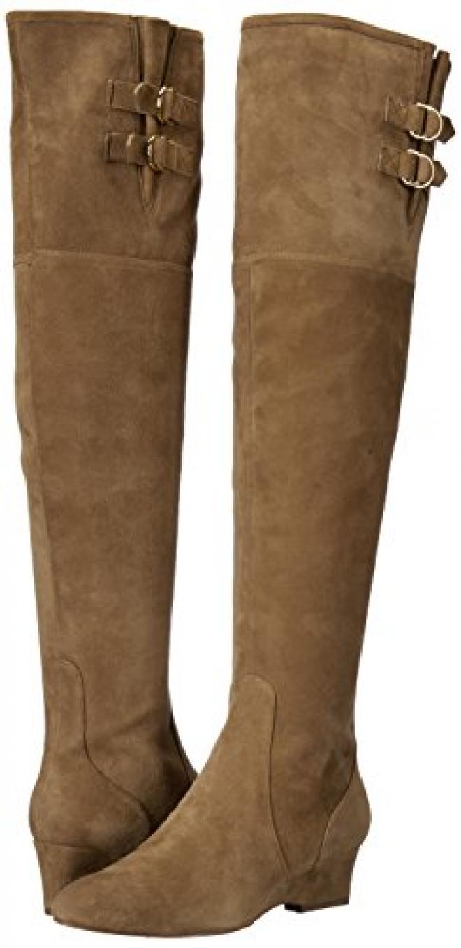 Nine West 玖熙 JAEN Leather 女士真皮长筒靴