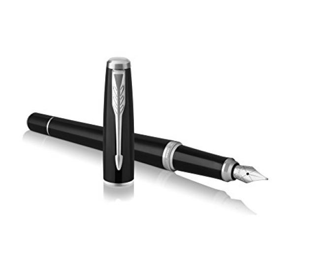 PARKER 派克 Urban都市系列 黑杆白夹钢笔 M尖