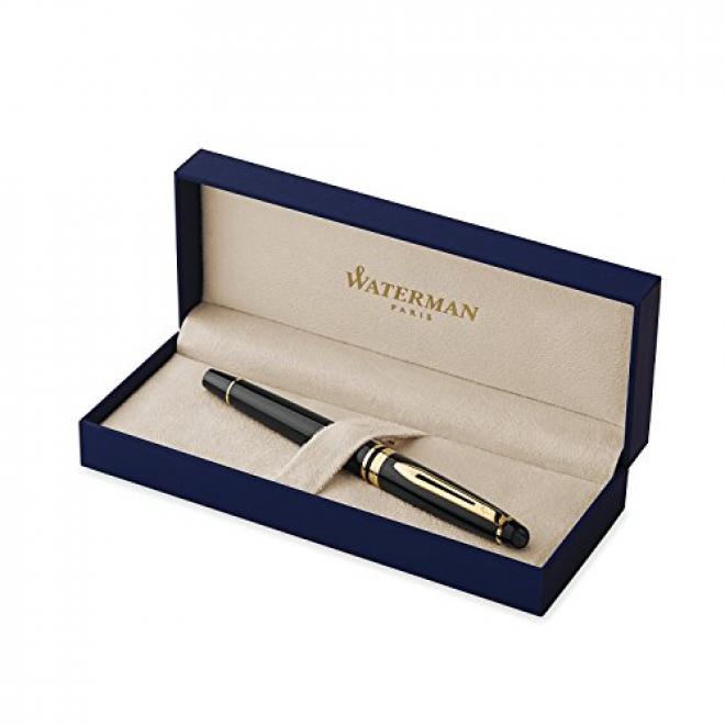 Waterman 威迪文 Expert权威丽雅系列 黑色金夹 钢笔 M尖