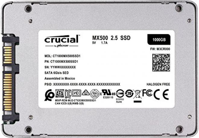 crucial 英睿达 MX500 SATA3 固态硬盘 1TB