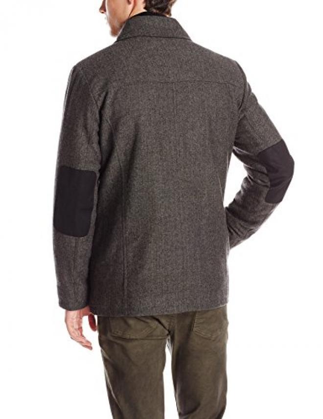 Kenneth ColeKENNETH COLE Herringbone 男士羊毛混纺夹克