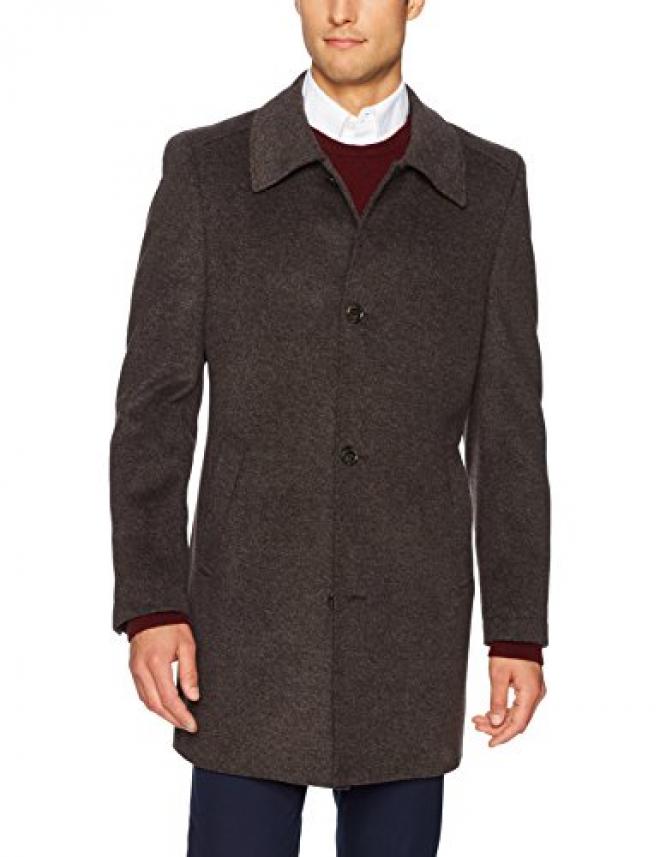 TOMMY HILFIGER 汤米希尔费格 Bloom 35 inch Top Coat 男士羊毛大衣
