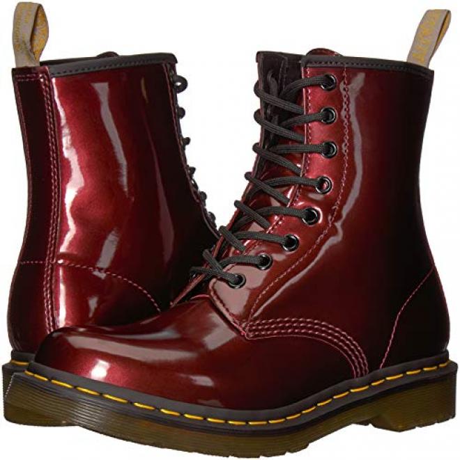 Dr .Martens 亮面金属色潮流英伦马丁女靴