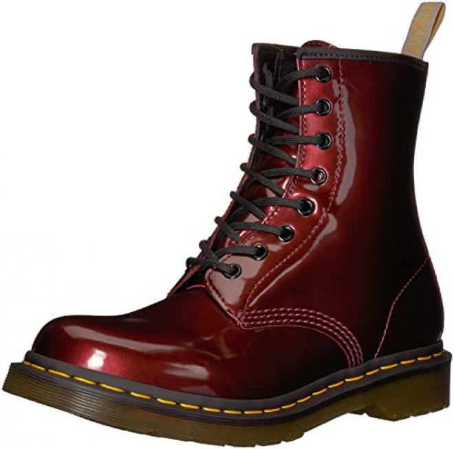 Dr .Martens 亮面金属色潮流英伦马丁女靴