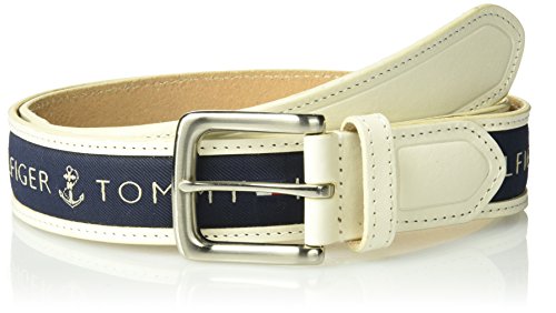TOMMY HILFIGER 汤米希尔费格 08-4618-42 男士织物镶嵌皮带