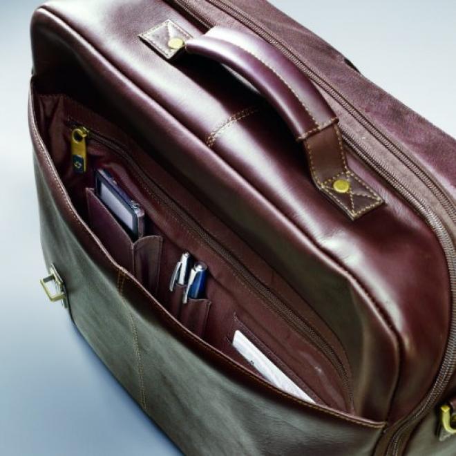 Samsonite 新秀丽 Colombian Leather Flapover 男款公文包