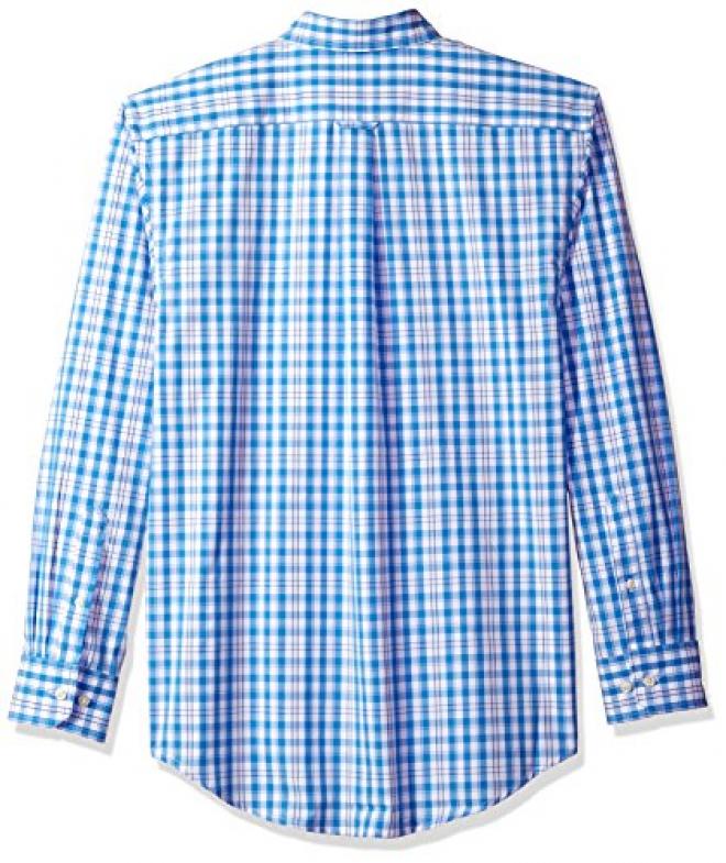 IZOD 男士格纹长袖衬衫
