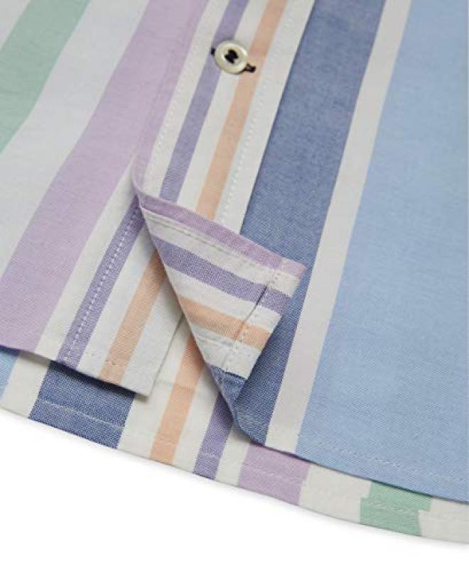 IZOD Oxford Plaid 男士竖条纹衬衫