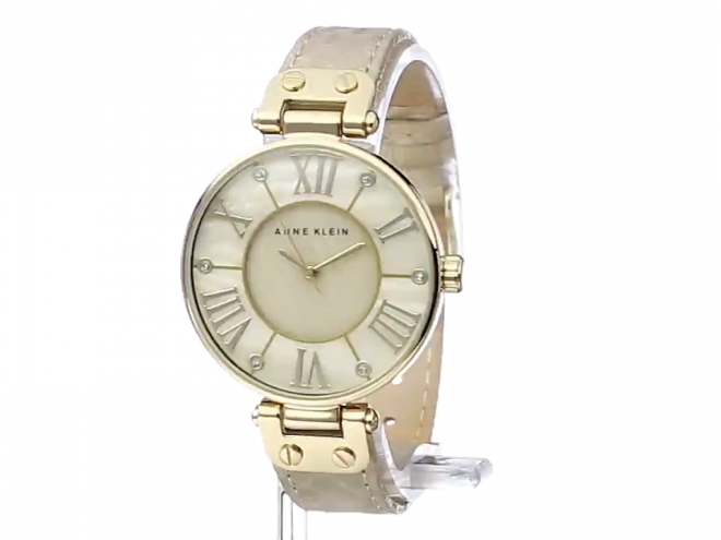 ANNE KLEIN 1012GMGD 女士印花手表