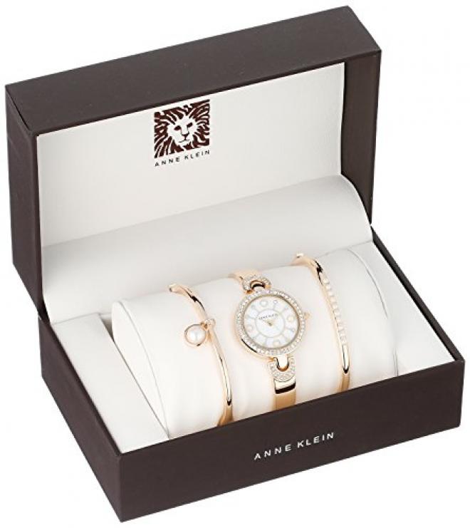 ANNE KLEIN AK/1960GBST 女款时装腕表手镯套装