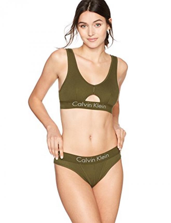 Calvin Klein 卡尔文克莱 Unlined Keyhole 女士运动内衣