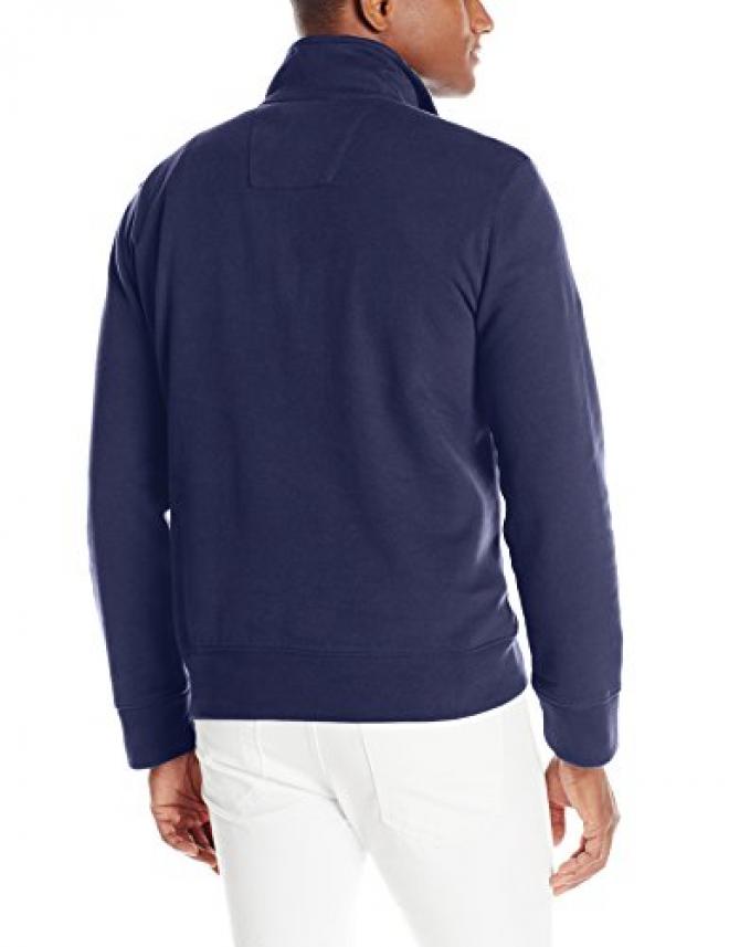 NAUTICA 诺帝卡 1/4 Zip Mock Neck Sweater with Placket 男士T恤