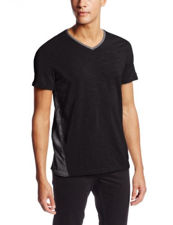 Calvin Klein Jeans Contrast Slub 男士V领短袖T恤